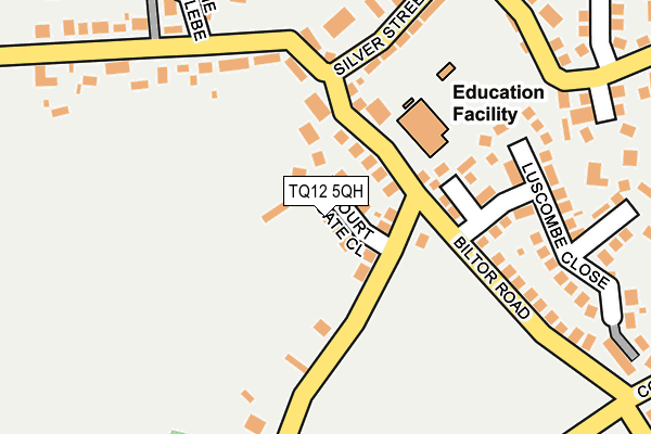 TQ12 5QH map - OS OpenMap – Local (Ordnance Survey)