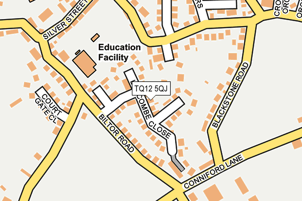 TQ12 5QJ map - OS OpenMap – Local (Ordnance Survey)