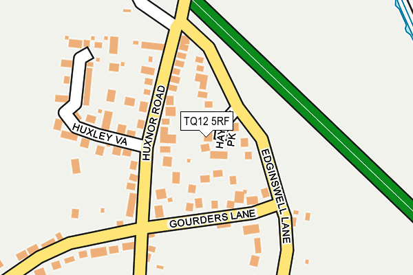 TQ12 5RF map - OS OpenMap – Local (Ordnance Survey)