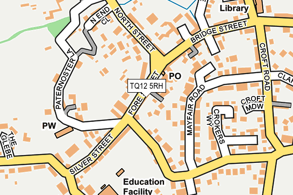 TQ12 5RH map - OS OpenMap – Local (Ordnance Survey)