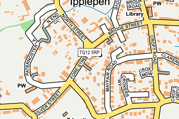 TQ12 5RP map - OS OpenMap – Local (Ordnance Survey)