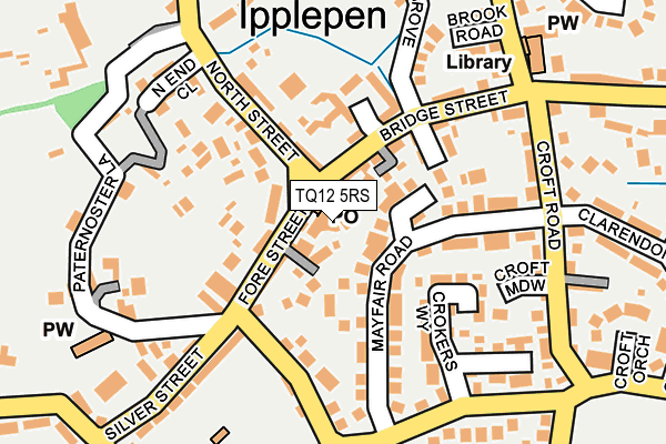 TQ12 5RS map - OS OpenMap – Local (Ordnance Survey)