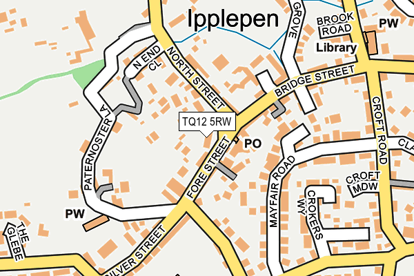 TQ12 5RW map - OS OpenMap – Local (Ordnance Survey)