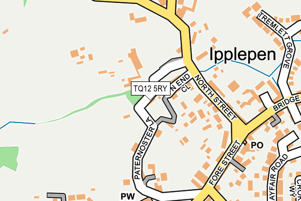 TQ12 5RY map - OS OpenMap – Local (Ordnance Survey)