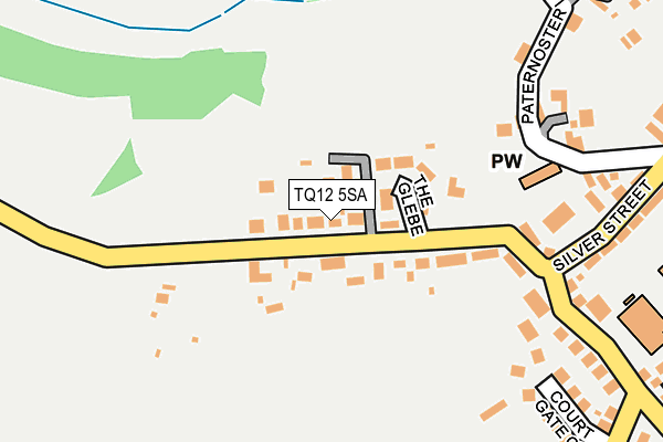 TQ12 5SA map - OS OpenMap – Local (Ordnance Survey)