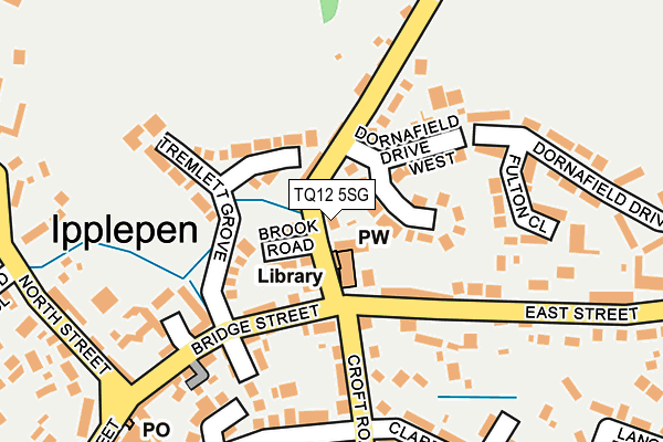 TQ12 5SG map - OS OpenMap – Local (Ordnance Survey)