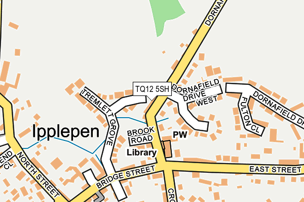 TQ12 5SH map - OS OpenMap – Local (Ordnance Survey)