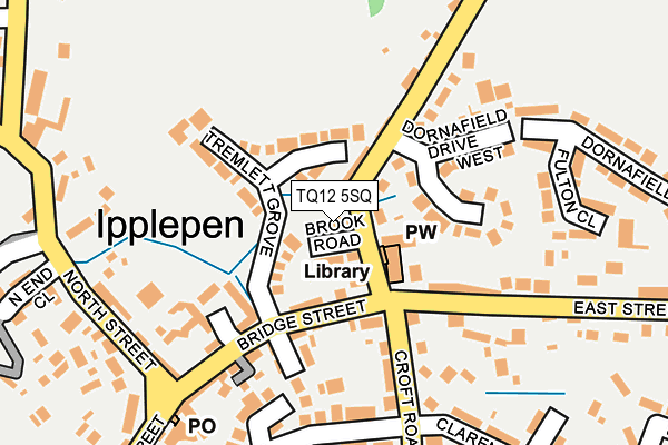 TQ12 5SQ map - OS OpenMap – Local (Ordnance Survey)