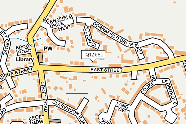 TQ12 5SU map - OS OpenMap – Local (Ordnance Survey)