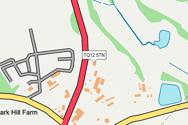 TQ12 5TN map - OS OpenMap – Local (Ordnance Survey)