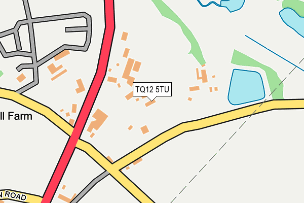 TQ12 5TU map - OS OpenMap – Local (Ordnance Survey)