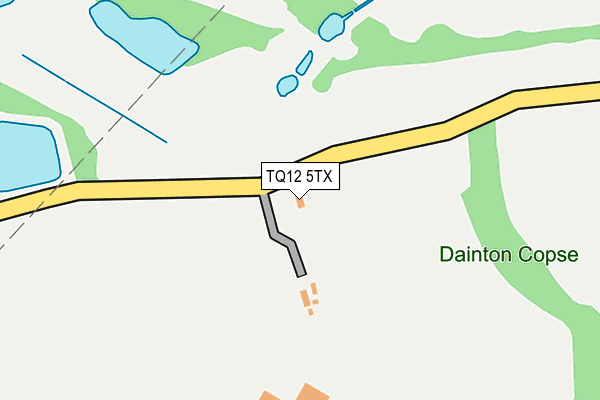 TQ12 5TX map - OS OpenMap – Local (Ordnance Survey)