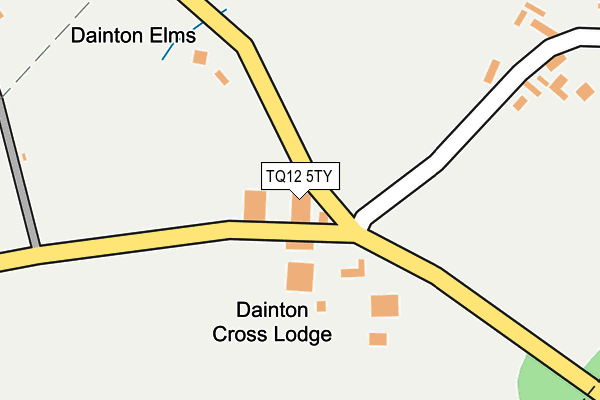 TQ12 5TY map - OS OpenMap – Local (Ordnance Survey)