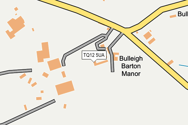 TQ12 5UA map - OS OpenMap – Local (Ordnance Survey)