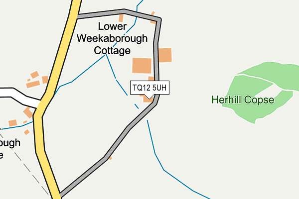 TQ12 5UH map - OS OpenMap – Local (Ordnance Survey)