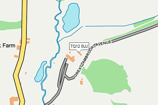 TQ12 5UJ map - OS OpenMap – Local (Ordnance Survey)