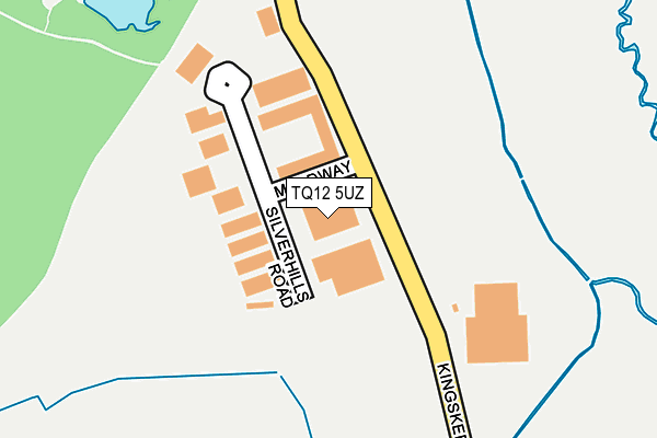 TQ12 5UZ map - OS OpenMap – Local (Ordnance Survey)