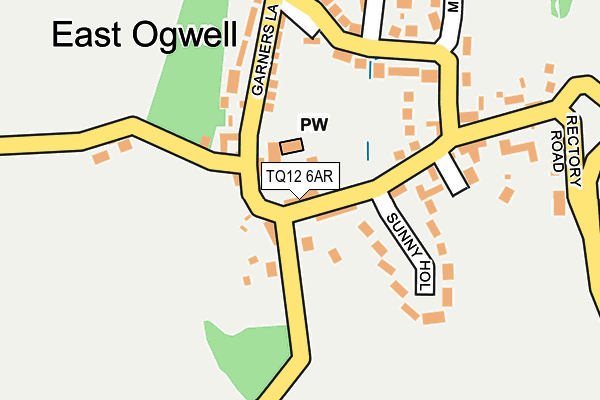 TQ12 6AR map - OS OpenMap – Local (Ordnance Survey)