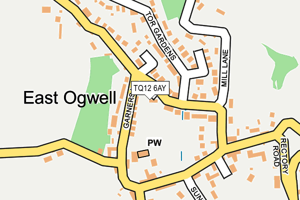 TQ12 6AY map - OS OpenMap – Local (Ordnance Survey)