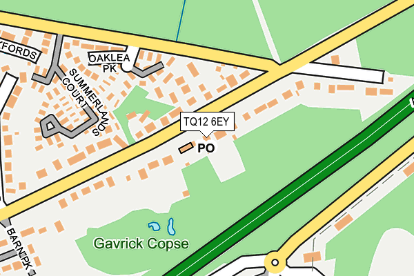 TQ12 6EY map - OS OpenMap – Local (Ordnance Survey)