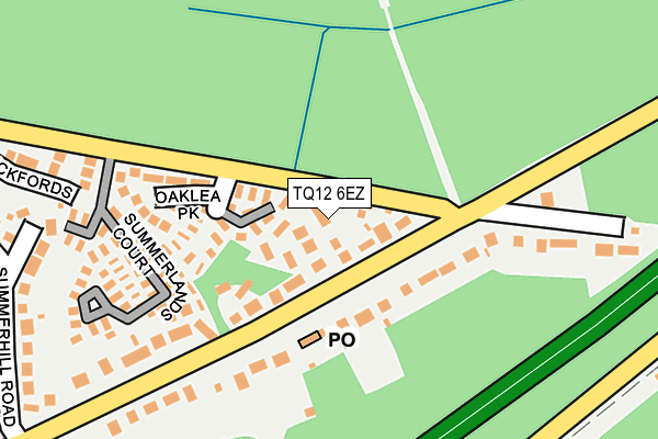 TQ12 6EZ map - OS OpenMap – Local (Ordnance Survey)