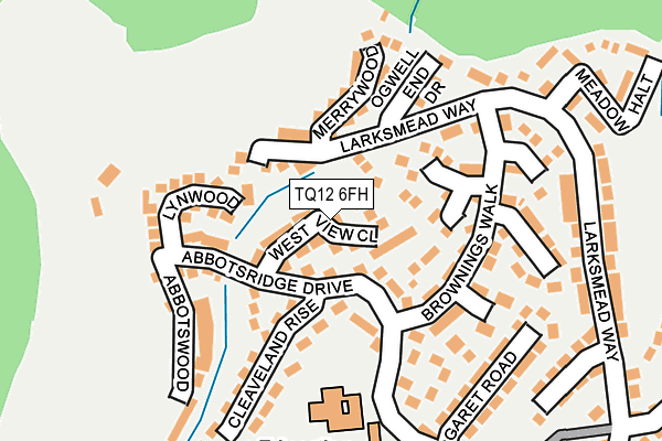 TQ12 6FH map - OS OpenMap – Local (Ordnance Survey)