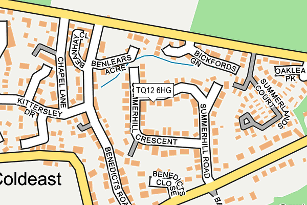 TQ12 6HG map - OS OpenMap – Local (Ordnance Survey)