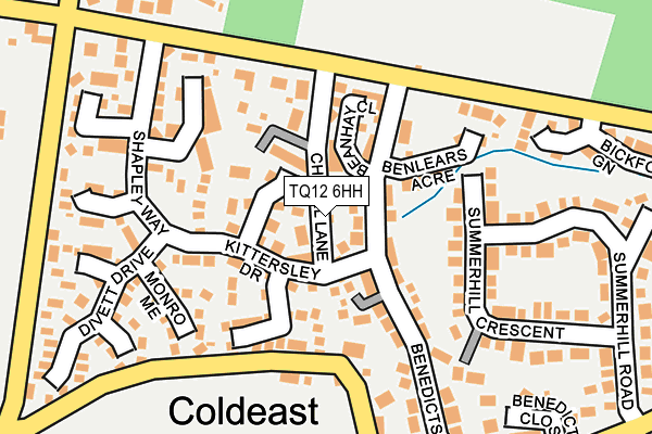 TQ12 6HH map - OS OpenMap – Local (Ordnance Survey)