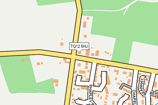 TQ12 6HJ map - OS OpenMap – Local (Ordnance Survey)