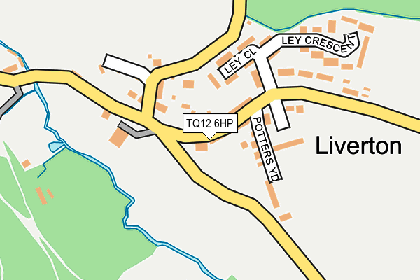 TQ12 6HP map - OS OpenMap – Local (Ordnance Survey)