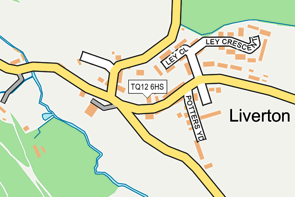 TQ12 6HS map - OS OpenMap – Local (Ordnance Survey)