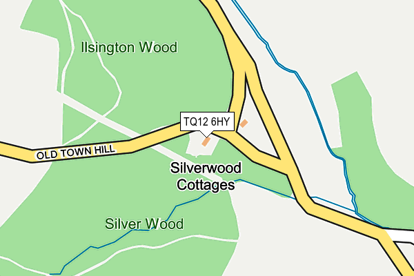 TQ12 6HY map - OS OpenMap – Local (Ordnance Survey)