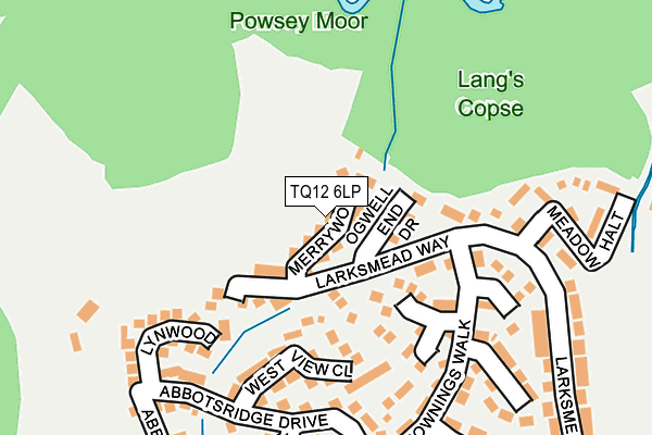 TQ12 6LP map - OS OpenMap – Local (Ordnance Survey)
