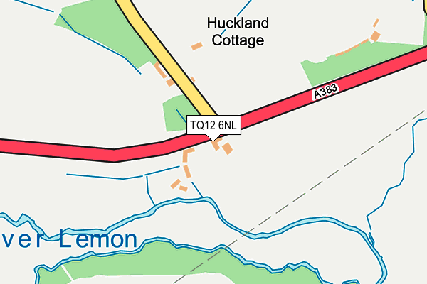 TQ12 6NL map - OS OpenMap – Local (Ordnance Survey)