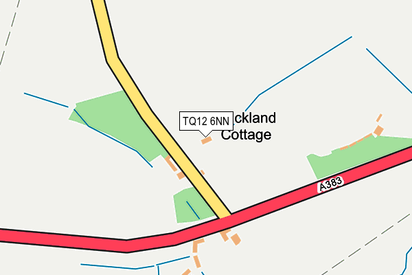 TQ12 6NN map - OS OpenMap – Local (Ordnance Survey)