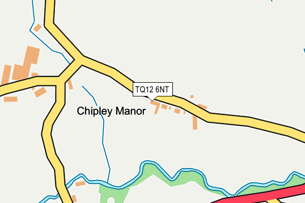 TQ12 6NT map - OS OpenMap – Local (Ordnance Survey)
