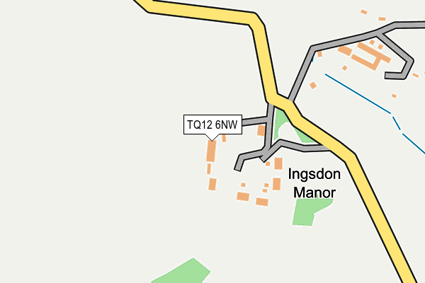 TQ12 6NW map - OS OpenMap – Local (Ordnance Survey)