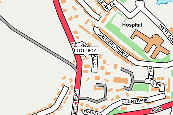 TQ12 6QY map - OS OpenMap – Local (Ordnance Survey)