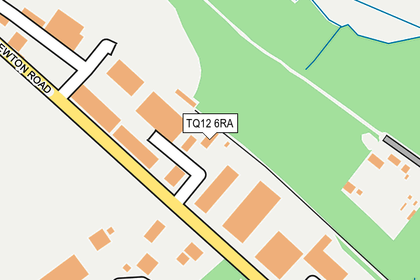 TQ12 6RA map - OS OpenMap – Local (Ordnance Survey)
