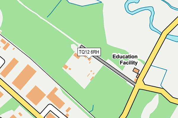 TQ12 6RH map - OS OpenMap – Local (Ordnance Survey)