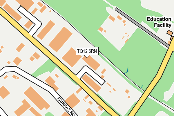 TQ12 6RN map - OS OpenMap – Local (Ordnance Survey)