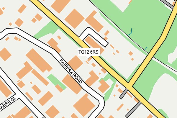 TQ12 6RS map - OS OpenMap – Local (Ordnance Survey)