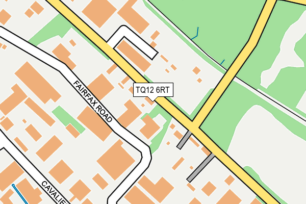 TQ12 6RT map - OS OpenMap – Local (Ordnance Survey)