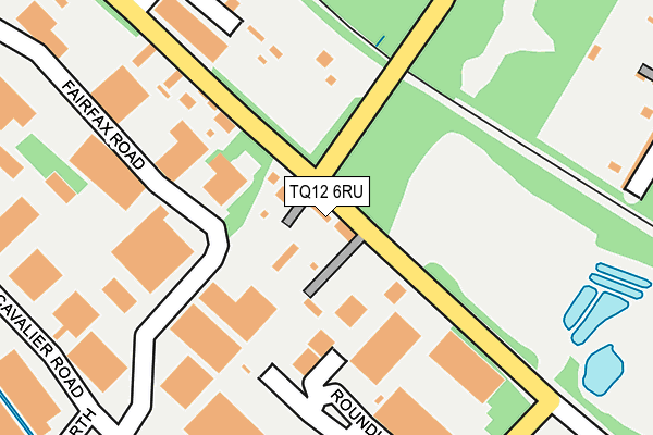 TQ12 6RU map - OS OpenMap – Local (Ordnance Survey)