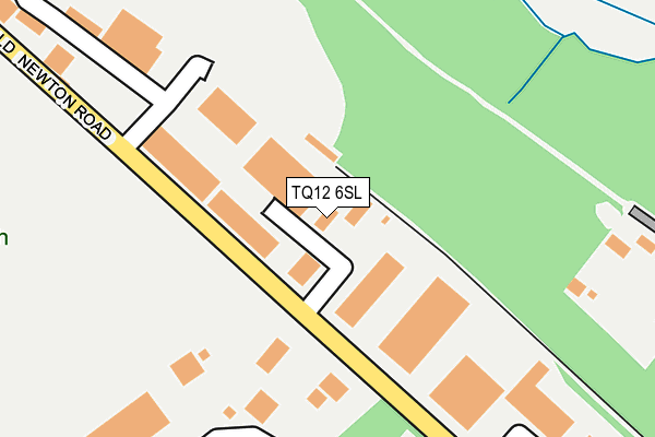 TQ12 6SL map - OS OpenMap – Local (Ordnance Survey)