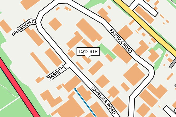 TQ12 6TR map - OS OpenMap – Local (Ordnance Survey)