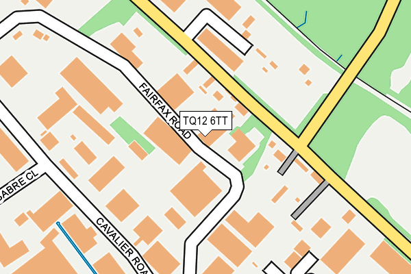 TQ12 6TT map - OS OpenMap – Local (Ordnance Survey)