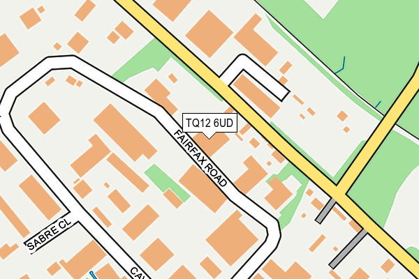 TQ12 6UD map - OS OpenMap – Local (Ordnance Survey)