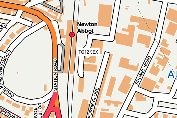 TQ12 9EX map - OS OpenMap – Local (Ordnance Survey)