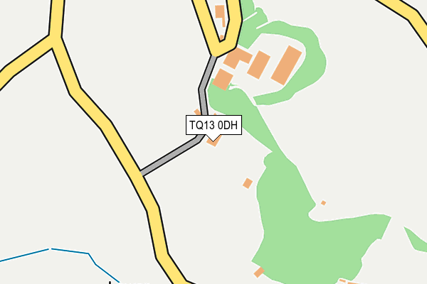 TQ13 0DH map - OS OpenMap – Local (Ordnance Survey)